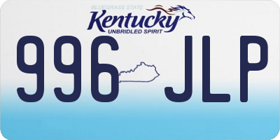 KY license plate 996JLP