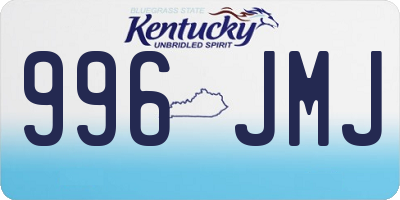 KY license plate 996JMJ