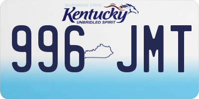 KY license plate 996JMT