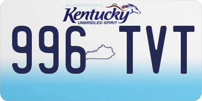 KY license plate 996TVT