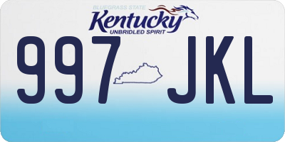 KY license plate 997JKL