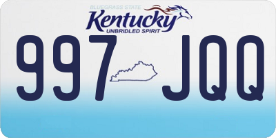 KY license plate 997JQQ