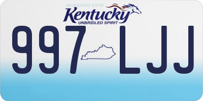 KY license plate 997LJJ