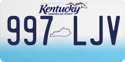 KY license plate 997LJV
