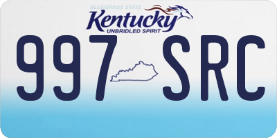 KY license plate 997SRC