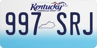 KY license plate 997SRJ