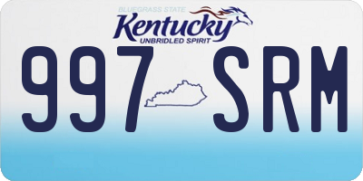 KY license plate 997SRM