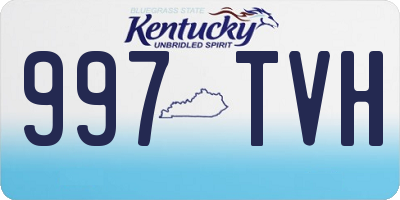 KY license plate 997TVH