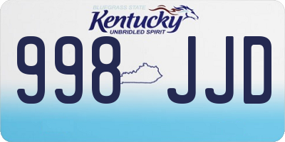 KY license plate 998JJD