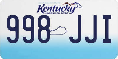 KY license plate 998JJI