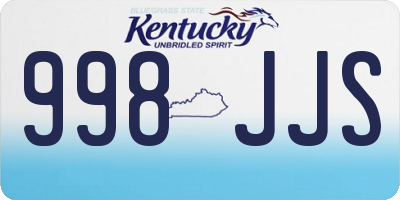 KY license plate 998JJS