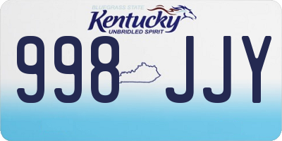 KY license plate 998JJY