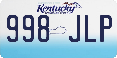 KY license plate 998JLP