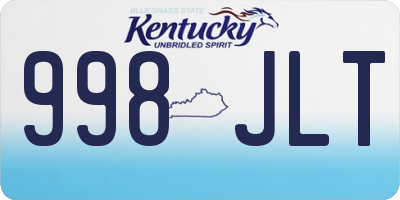 KY license plate 998JLT