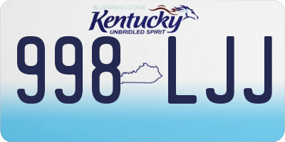 KY license plate 998LJJ