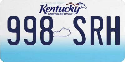 KY license plate 998SRH