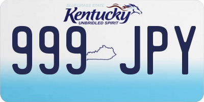 KY license plate 999JPY