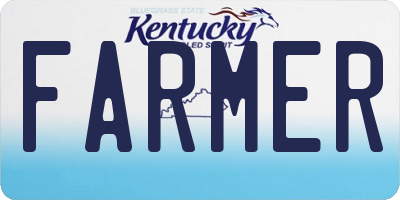 KY license plate FARMER