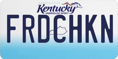 KY license plate FRDCHKN