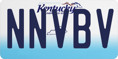 KY license plate NNVBV