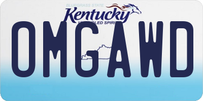 KY license plate OMGAWD