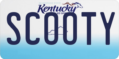 KY license plate SCOOTY