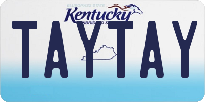 KY license plate TAYTAY