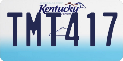 KY license plate TMT417