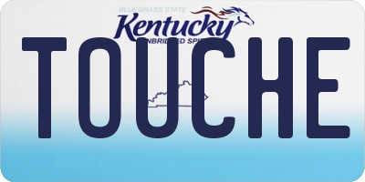 KY license plate TOUCHE