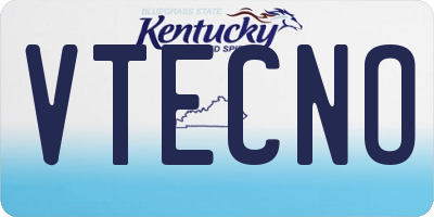 KY license plate VTECNO