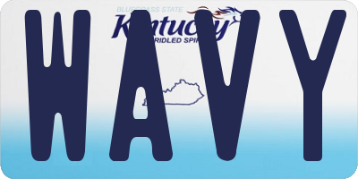 KY license plate WAVY