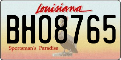 LA license plate BHO8765