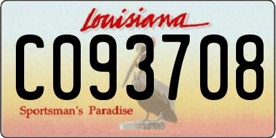 LA license plate C093708