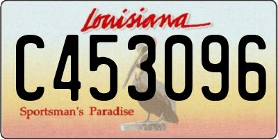 LA license plate C453096