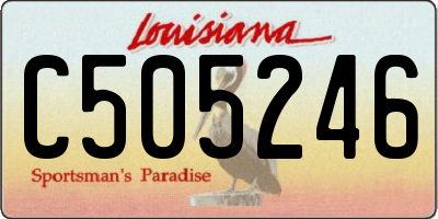 LA license plate C505246