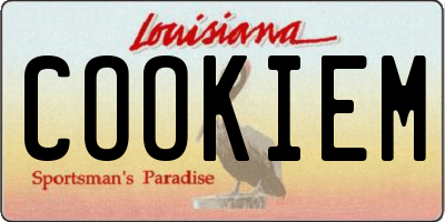 LA license plate COOKIEM