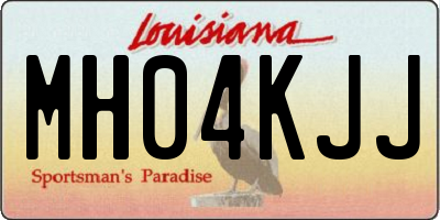 LA license plate MH04KJJ