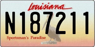 LA license plate N187211