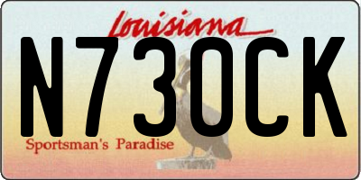 LA license plate N730CK