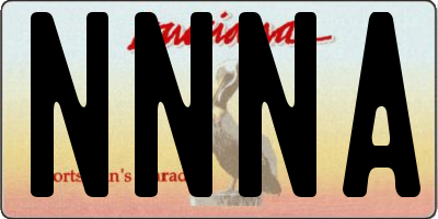 LA license plate NNNA