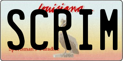 LA license plate SCRIM