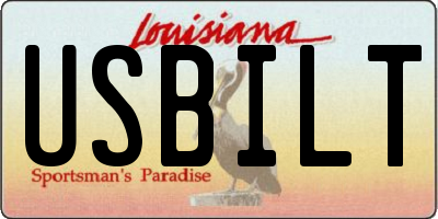 LA license plate USBILT