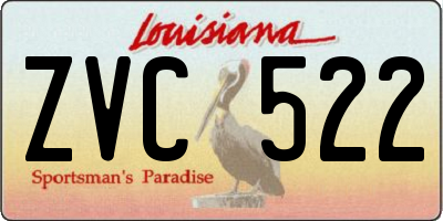 LA license plate ZVC522