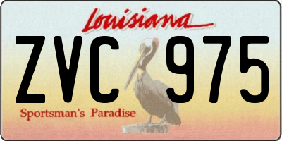 LA license plate ZVC975