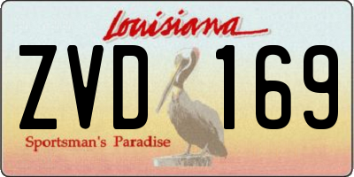LA license plate ZVD169