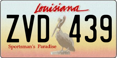 LA license plate ZVD439