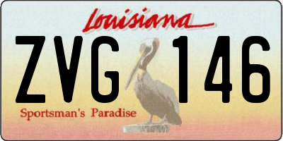 LA license plate ZVG146