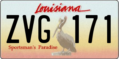 LA license plate ZVG171