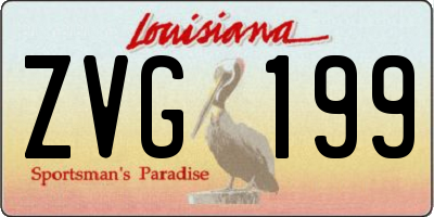 LA license plate ZVG199
