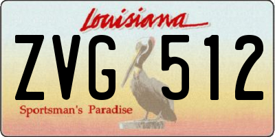 LA license plate ZVG512
